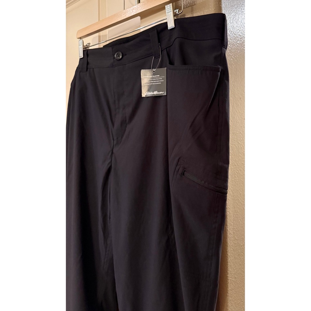 Eddie Bauer Wmns NWT Black Rainier Fleece Lined Nylon Pants Plus Size 24 Outdoor - Picture 8 of 9